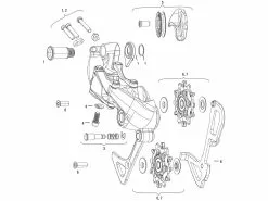 SRAM Ersatzteile GX 1X11 / GX DH 1X7 Type 2.1 Schaltwerk
