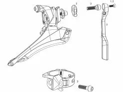 SRAM Ersatzteile Red 22, Red 2013 / Force 22 / Rival 22 Umwerfer